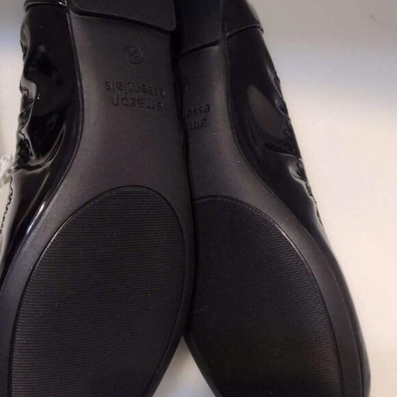 BLACK Slip On BALLET Style Flat Shoes Womens Size 5 1/2 - Picture 3 of 8